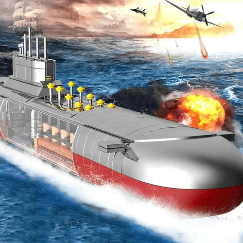 Type 9411 Nuclear Submarine | 1104pcs - WorldsBricks