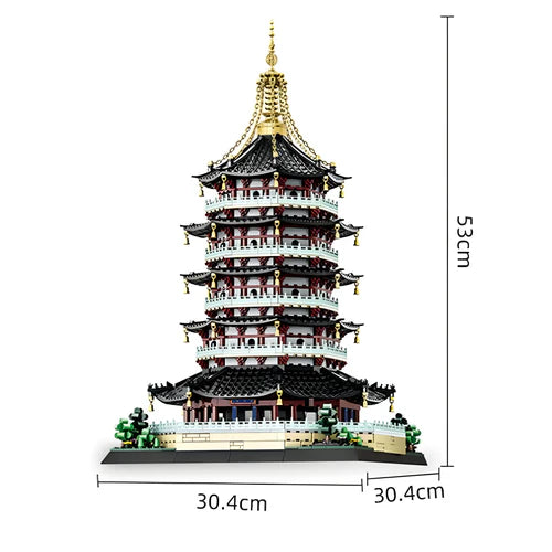 Leifeng Pagoda | 1498pcs - WorldsBricks