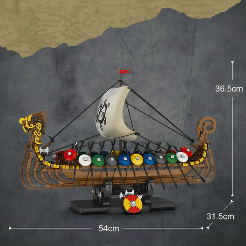 Viking Dragon Longship | 2548pcs - WorldsBricks