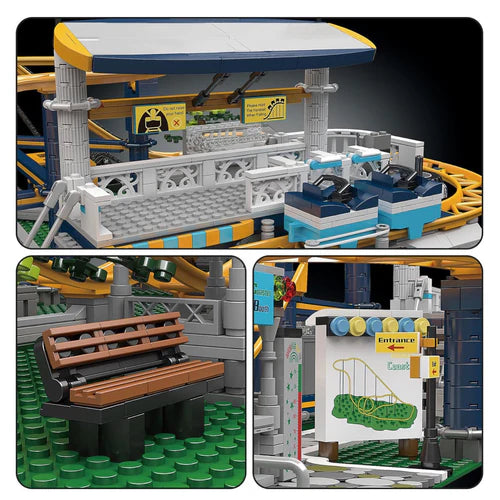 Motorised Looping Roller Coaster | 3238pcs - WorldsBricks
