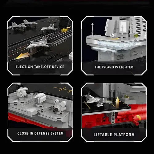 Aircraft Carrier 1:250 | 7018pcs - WorldsBricks