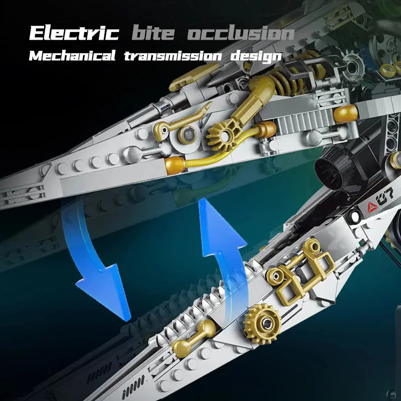 Cyber Pterosaurs Head | 894pcs - WorldsBricks