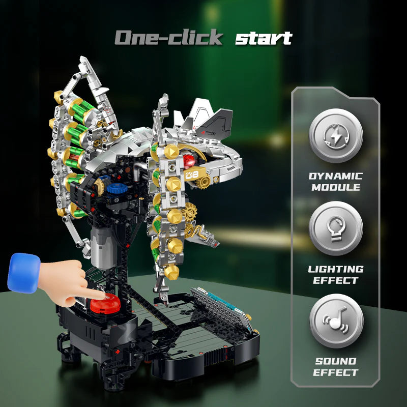 Cyber DinoMecha Head | 954pcs - WorldsBricks