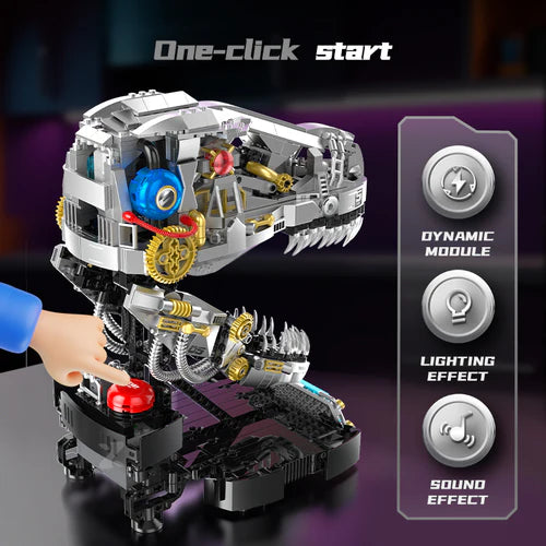 Cyber T-Rex Head | 918pcs - WorldsBricks