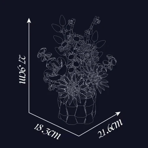 Blooming Flower Pot | 1158pcs - WorldsBricks