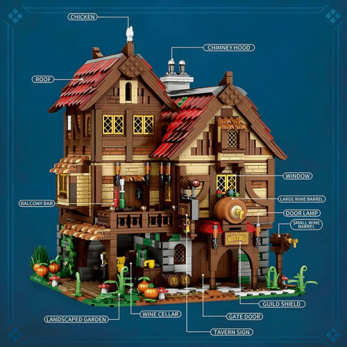 Medieval Bistro and Tavern | 2831pcs - WorldsBricks