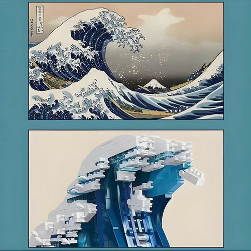 The Great Wave Of Kanawaga | 1832pcs - WorldsBricks