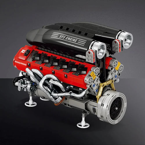 Italian V12 Hypercar Engine | 1240pcs - WorldsBricks