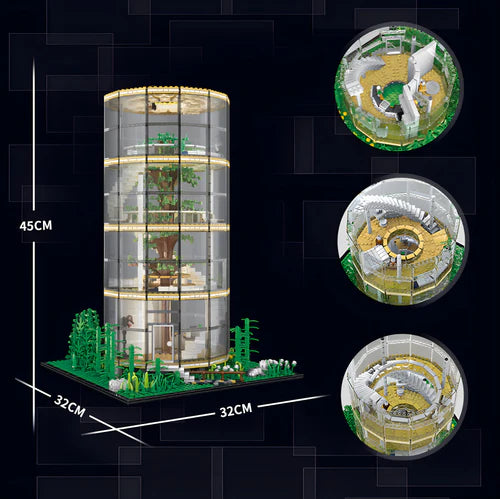 Glass Dome Tree House | 3495pcs - WorldsBricks