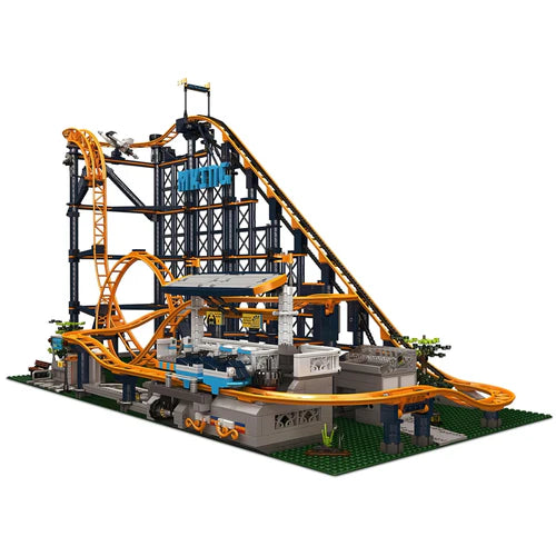 Motorised Looping Roller Coaster | 3238pcs - WorldsBricks