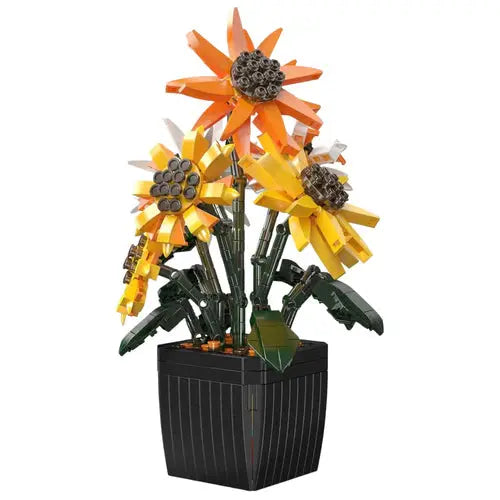 Sunflower Bloom Pot | 858pcs - WorldsBricks