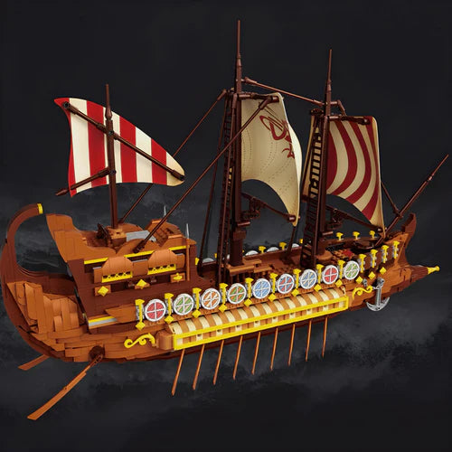 Ancient Viking Warship | 2074pcs - WorldsBricks