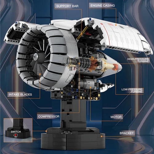 Aircraft Jet Turbine | 1786pcs - WorldsBricks