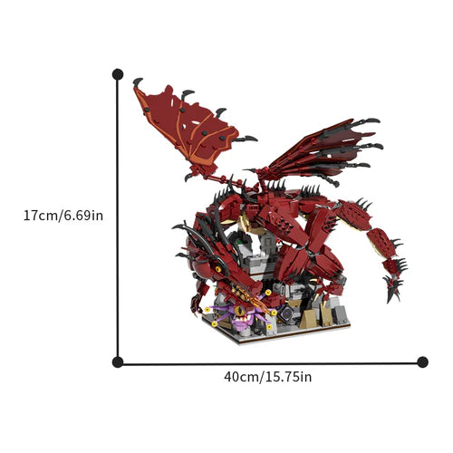 Red Dragon | 1858pcs - WorldsBricks