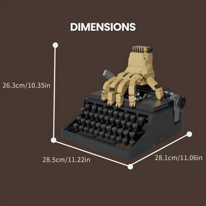 Typewriter & Skull Hand | 2334pcs