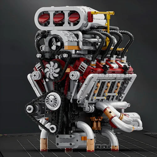Supercharged V8 American Engine | 2348pcs - WorldsBricks