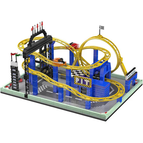 Motorised Roller Coaster | 1708pcs - WorldsBricks