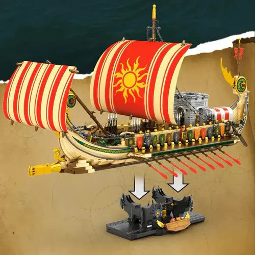Greek Warship | 2982pcs - WorldsBricks