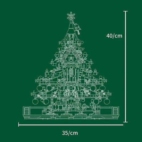 Limited Edition Christmas Tree Rollercoaster | 2102pcs - WorldsBricks