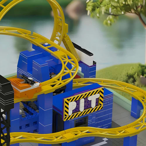 Motorised Roller Coaster | 1708pcs - WorldsBricks