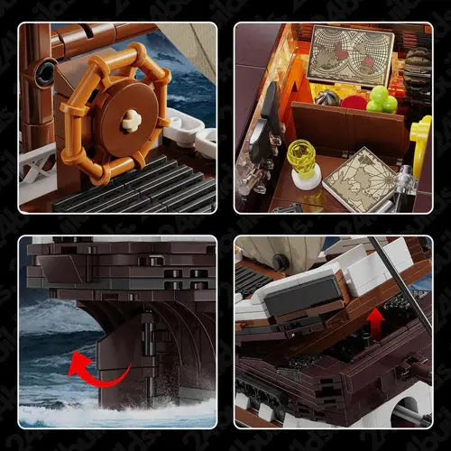 Mayflower Pirate Ship | 2076pcs - WorldsBricks