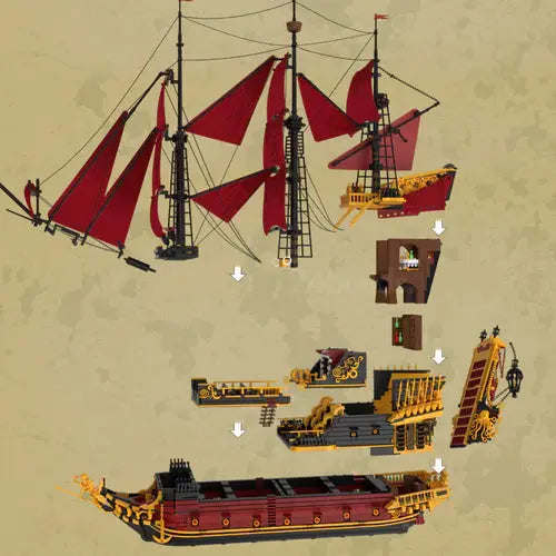 The Ultimate Revenge Sailing Ship | 5668pcs - WorldsBricks