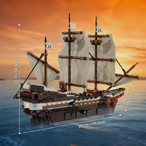 Mayflower Pirate Ship | 2076pcs - WorldsBricks