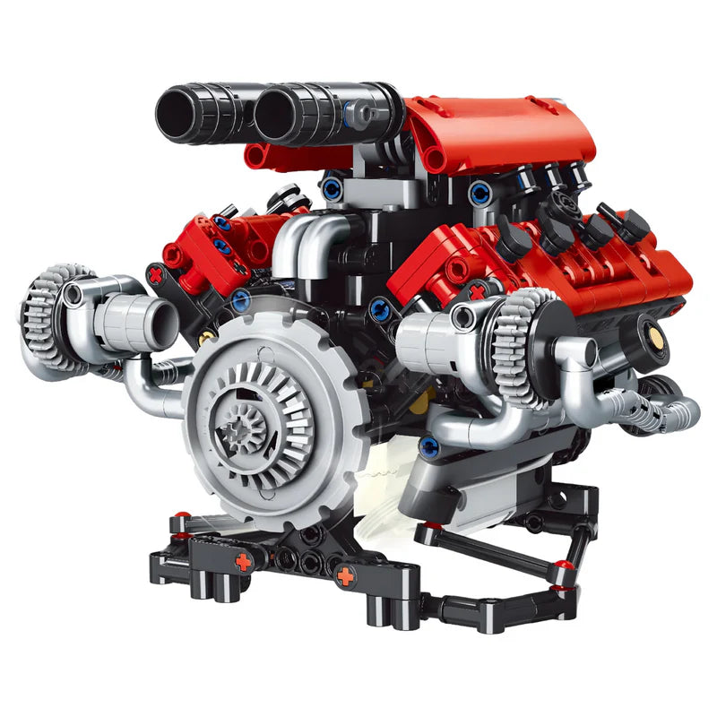 Motorised V8 Engine | 664pcs - WorldsBricks