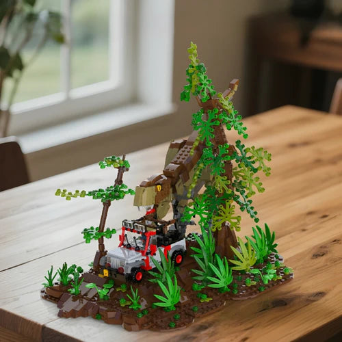 T-Rex vs Off-Roader | 1556pcs - WorldsBricks