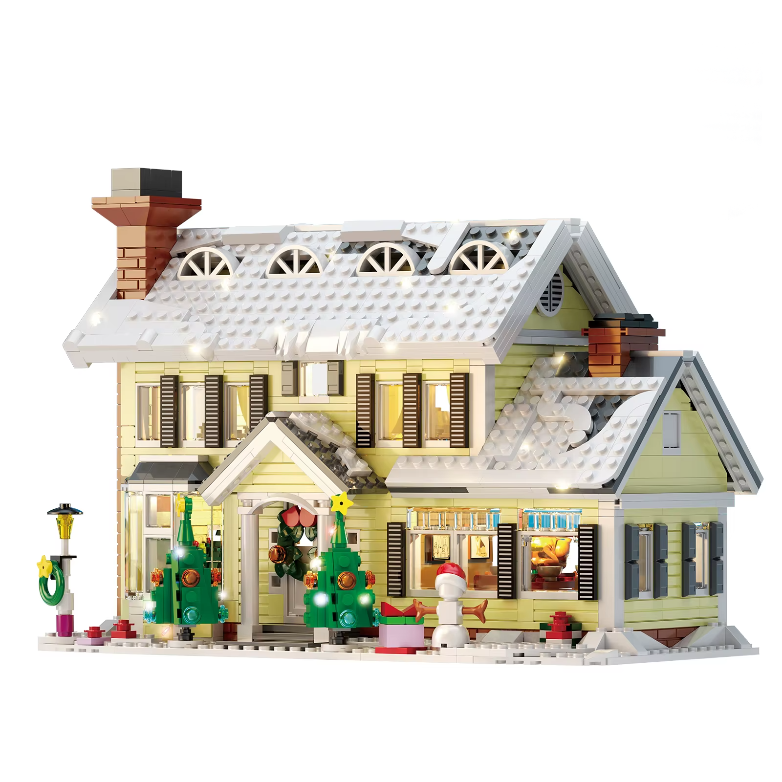 Illuminated house | Christmas Edition - WorldsBricks