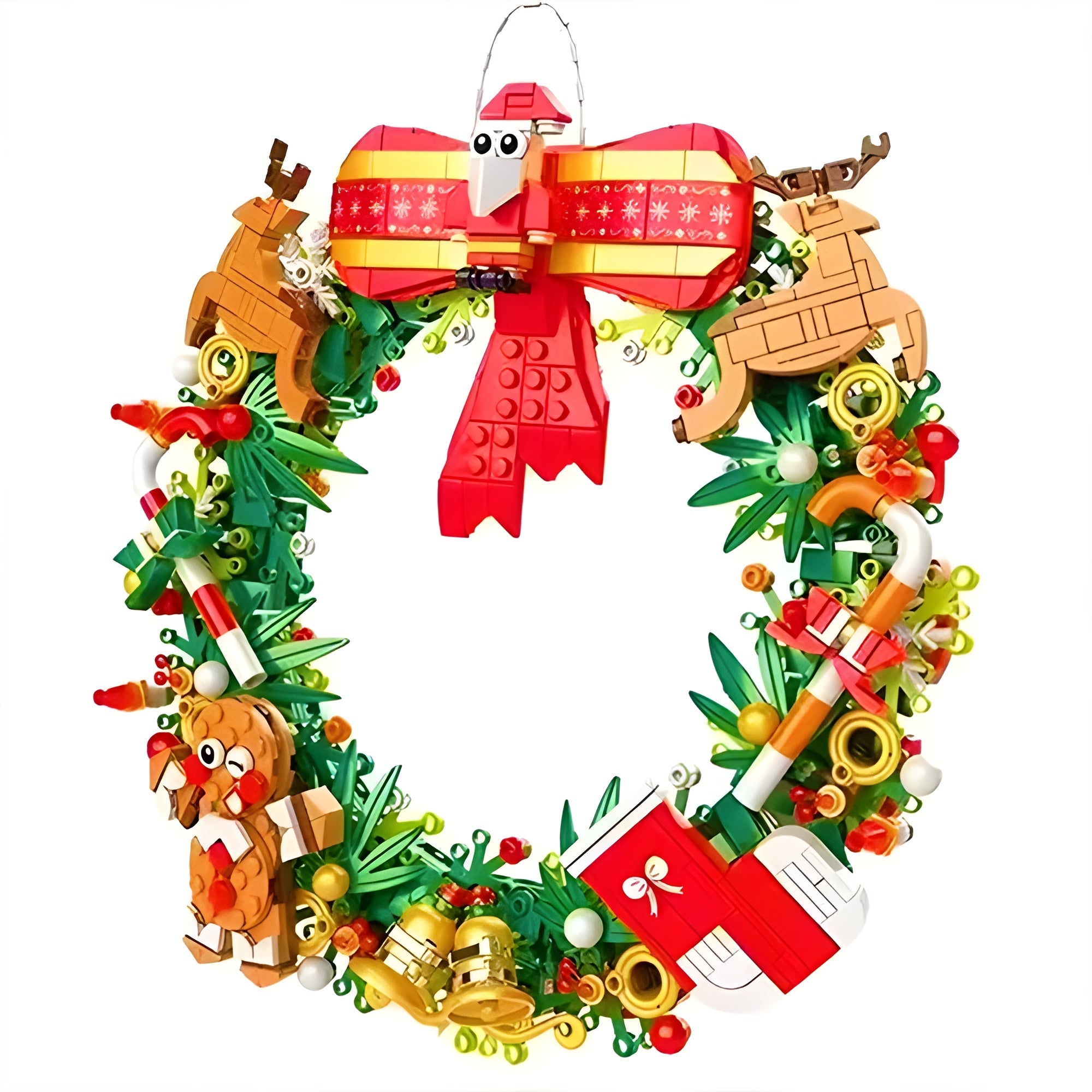 Festive Christmas Wreath 🎄 - WorldsBricks