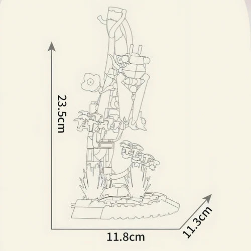 Cicada on Branch | 418pcs - WorldsBricks