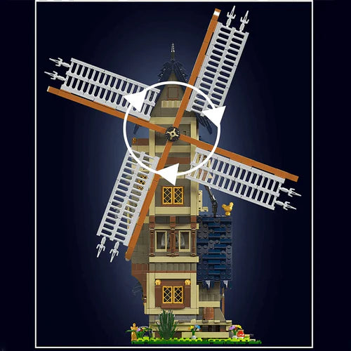 Middle Ages Windmill | 1583pcs - WorldsBricks