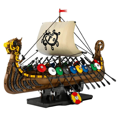 Viking Dragon Longship | 2548pcs - WorldsBricks