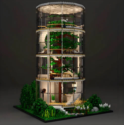 Glass Dome Tree House | 3495pcs - WorldsBricks