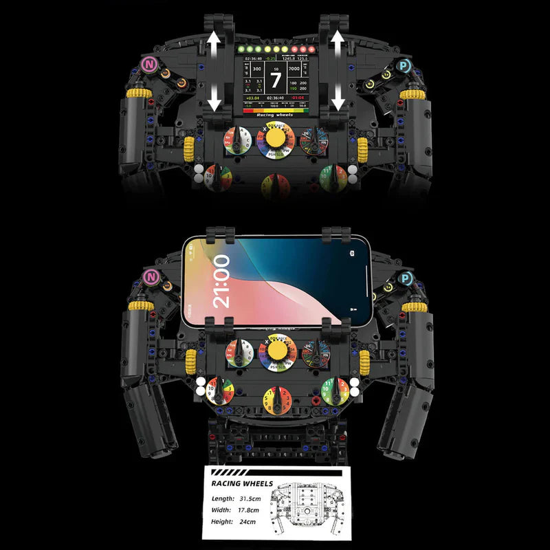1:1 Grand Prix Steering Wheel | 834pcs - WorldsBricks