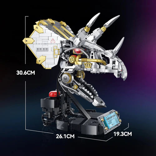 Cyber Triceratops Head | 928pcs - WorldsBricks