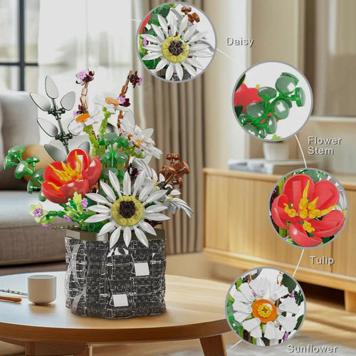 Blooming Flower Pot | 1158pcs - WorldsBricks