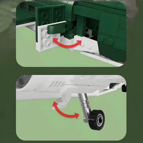 C47 Transport Aircraft | 866pcs - WorldsBricks