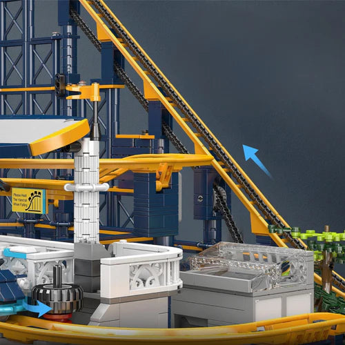 Motorised Looping Roller Coaster | 3238pcs - WorldsBricks