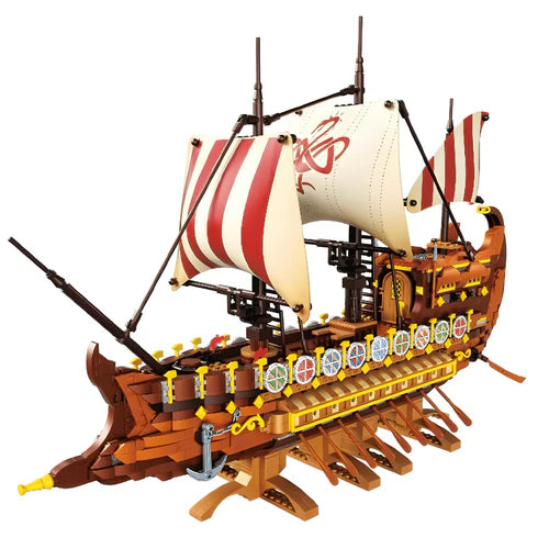 Ancient Viking Warship | 2074pcs - WorldsBricks