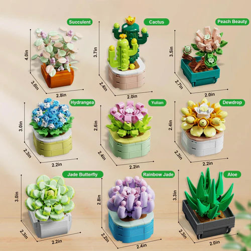 9 Plants Collection | 834pcs - WorldsBricks