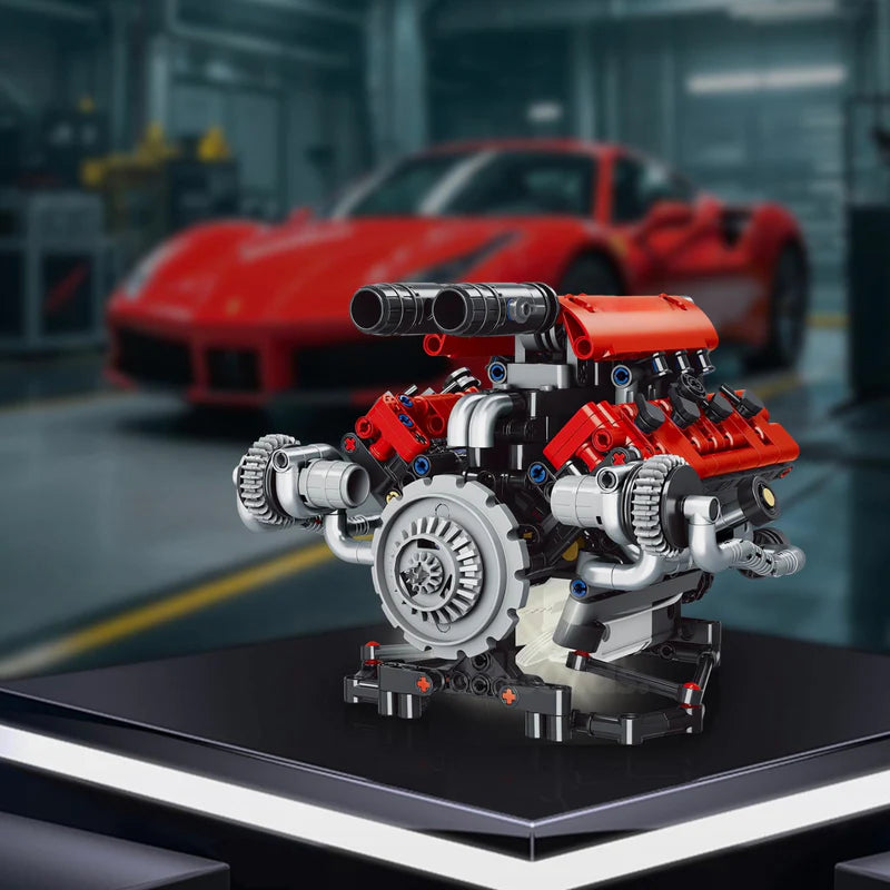 Motorised V8 Engine | 664pcs - WorldsBricks