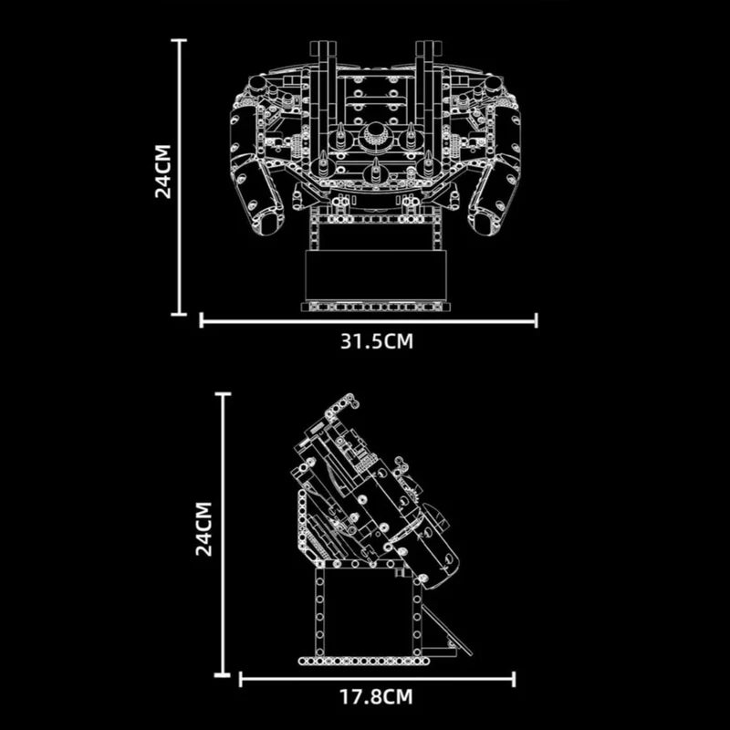 1:1 Grand Prix Steering Wheel | 834pcs - WorldsBricks
