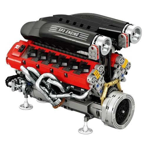 Italian V12 Hypercar Engine | 1240pcs - WorldsBricks