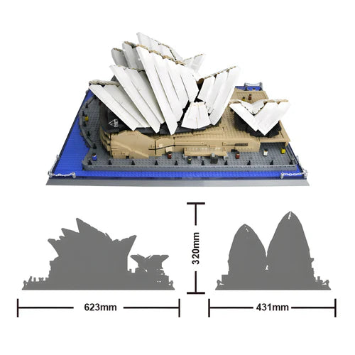Sydney Opera House | 2938pcs - WorldsBricks