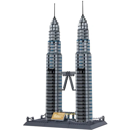 Twin Towers Kuala Lumpur | 1160pcs - WorldsBricks