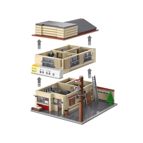 Initial D Fujiwara Tofu Shop | 1912pcs - WorldsBricks