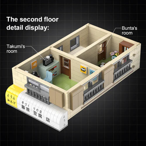 Initial D Fujiwara Tofu Shop | 1912pcs - WorldsBricks