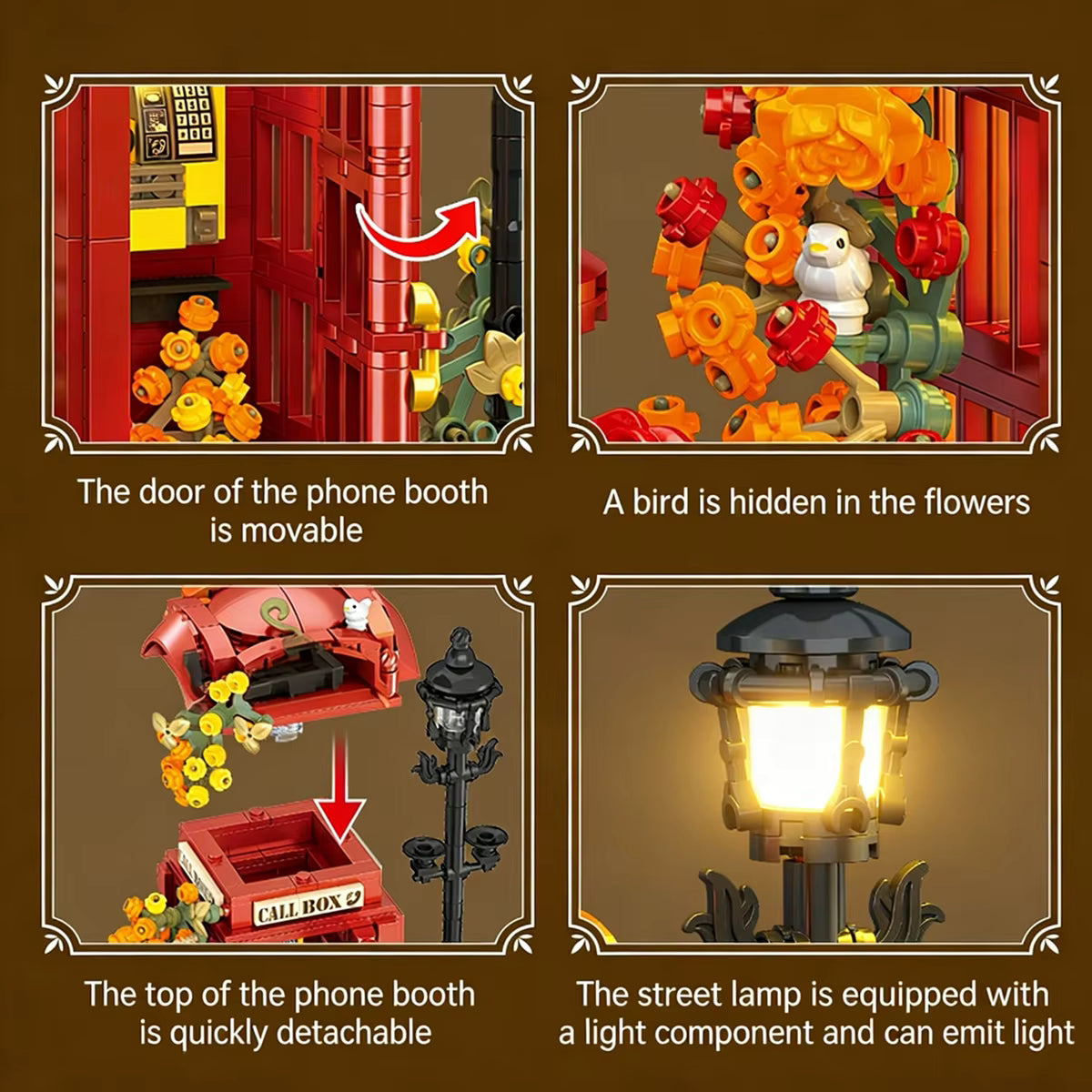 London Red Telephone | 1142PCS WorldsBricks